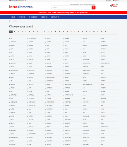 Design and Develop a Infra-Remotes website using Opencart screenshot 1