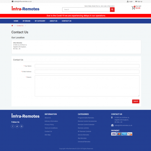Design and Develop a Infra-Remotes website using Opencart screenshot 2