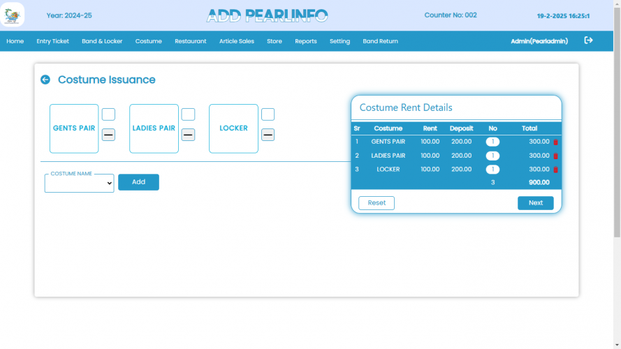 Aquasoft - Waterpark Management Software screenshot 2