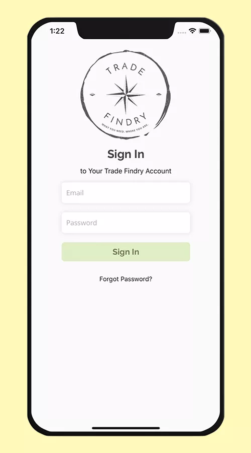 Trade Findry - Mobile App screenshot 2