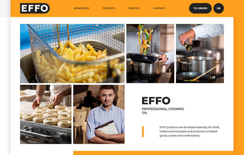 EFFO ™ Landing page, UX / UI screenshot 1