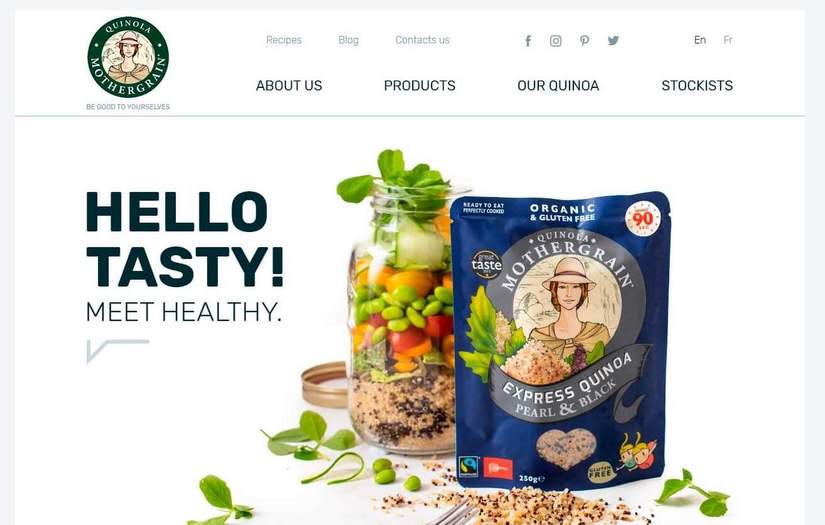 Quinola Mothergrain, UX / UI, Web development screenshot 1