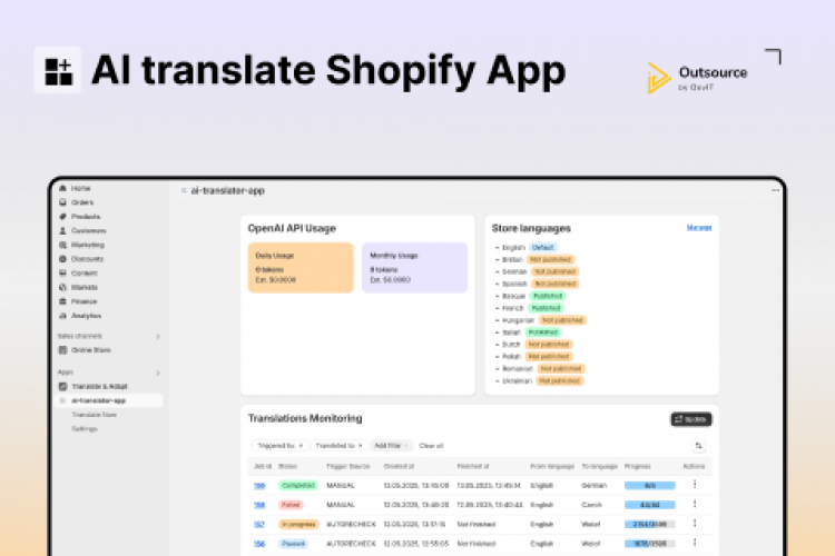 AI Translate Shopify App screenshot 1