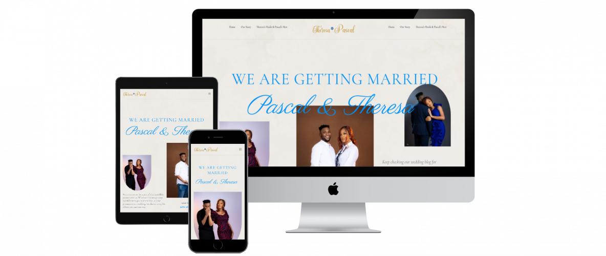 pascalandtheresa marriage website screenshot 1