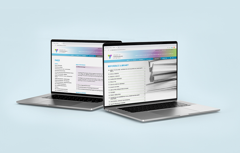 Website Redesign for the College of Psychologists of Ontario (CPO) screenshot 3