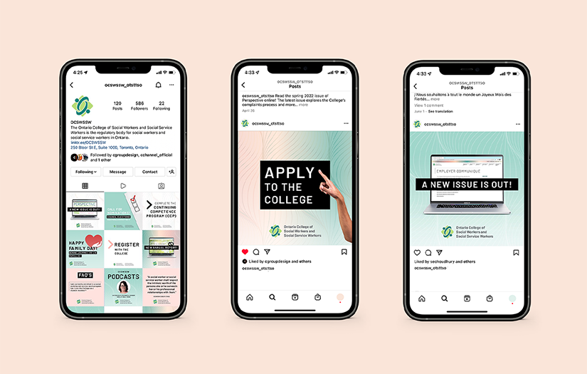 Social Media Template Design for the Ontario College of Social Workers and Social Service Workers (OCSWSSW) screenshot 1