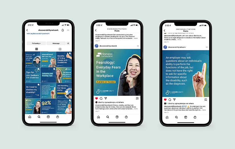 Social Media Strategy and Template Design for the Ontario Chamber of Commerce - Discover Ability Network Program screenshot 2
