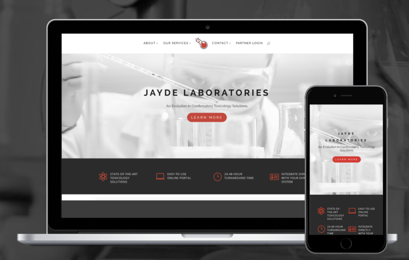 Web Design for Laboratory screenshot 1