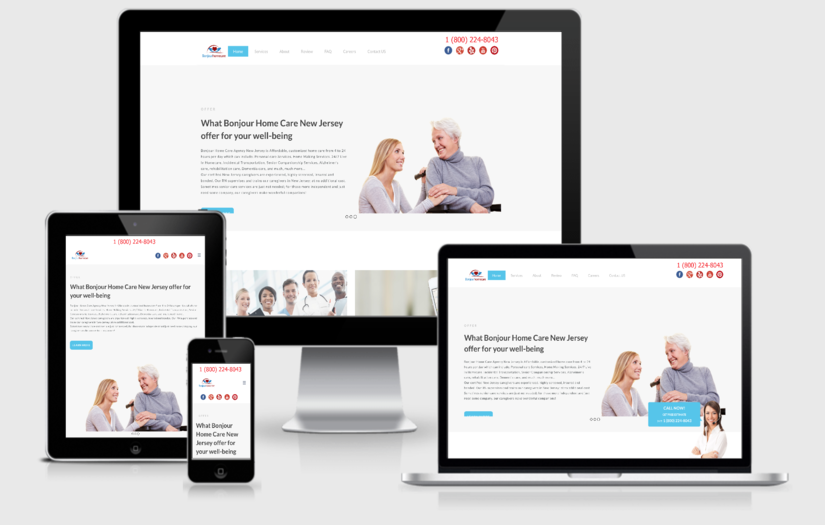 Website Development for Home Care Agency screenshot 1