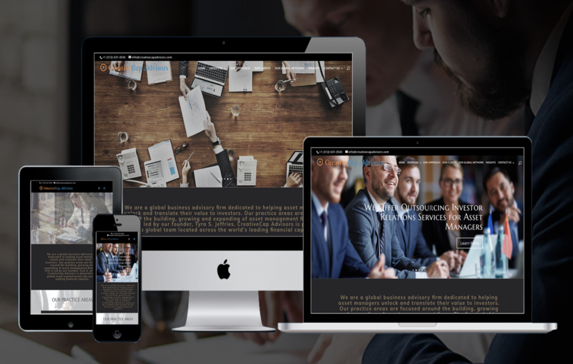 Website Development for Global Advisory Firm screenshot 1