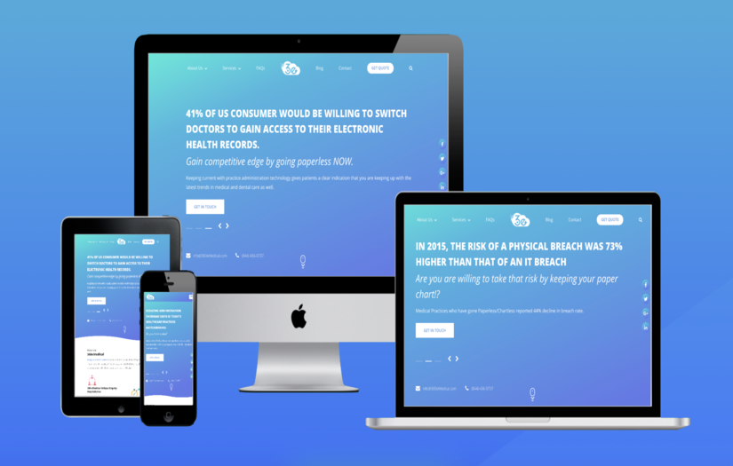 Website Design for Digitization Company screenshot 1