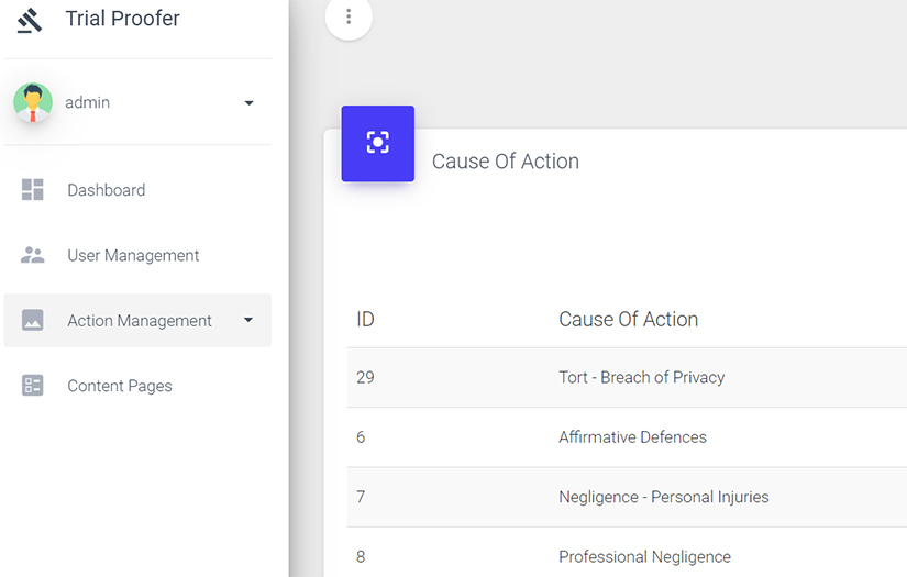 Trial proofer screenshot 1