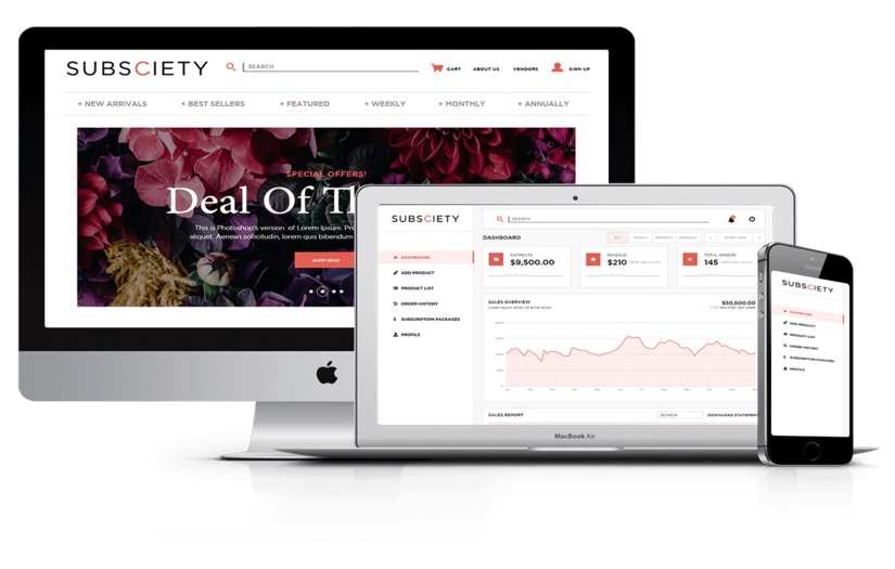 A Subscription based eCommerce Platform screenshot 1