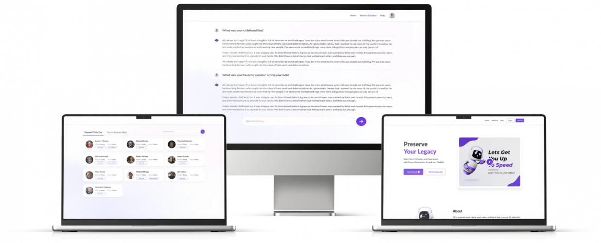 An AI-driven chatbot to document emotions, moments, and memories screenshot 1