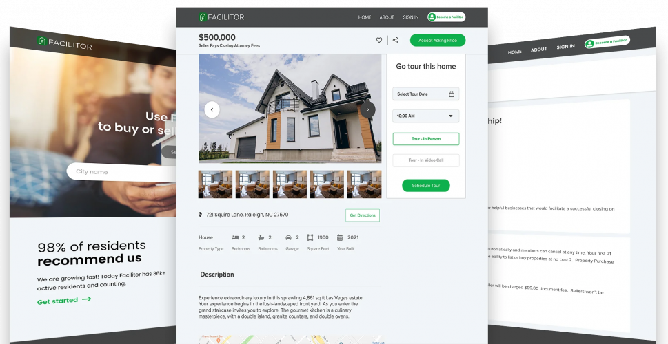 An AI-powered platform that makes it easy to find a new home screenshot 1