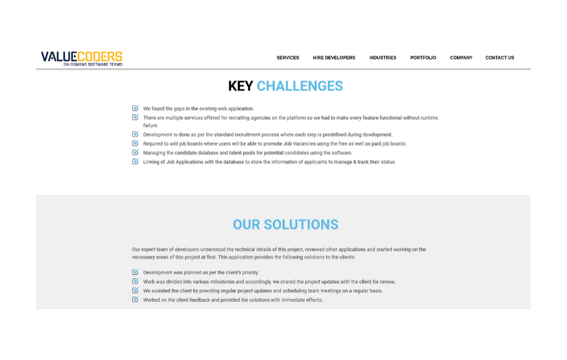 ONLINE RECRUITMENT & CONSULTING SOFTWARE screenshot 1