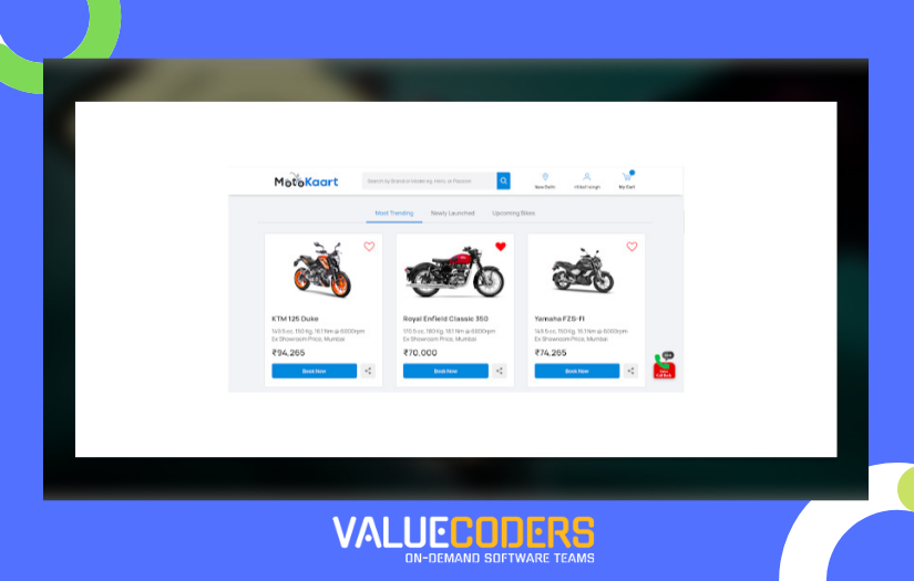 Online Store For Motorbikes screenshot 1