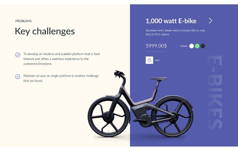 Platform for e-bikes screenshot 2
