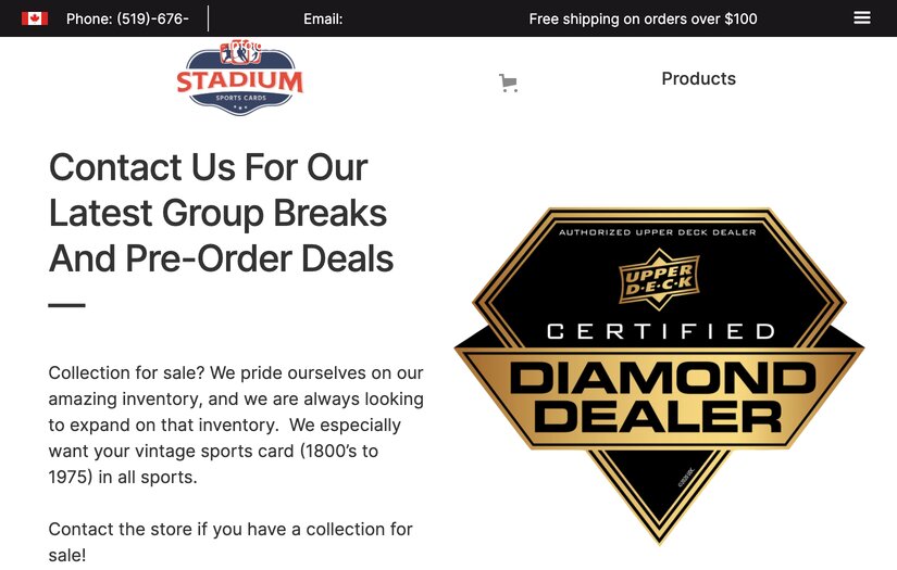 Stadium Sports Cards screenshot 2