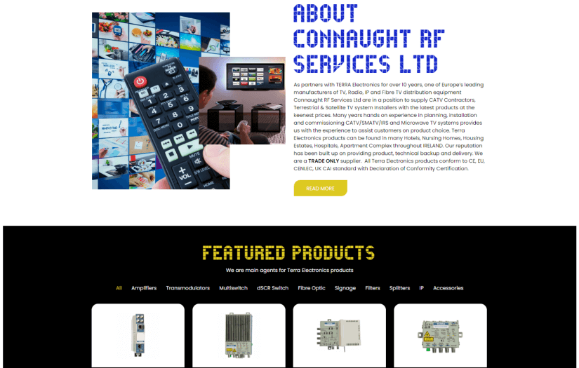 Crfs.ie Website and System Development screenshot 1