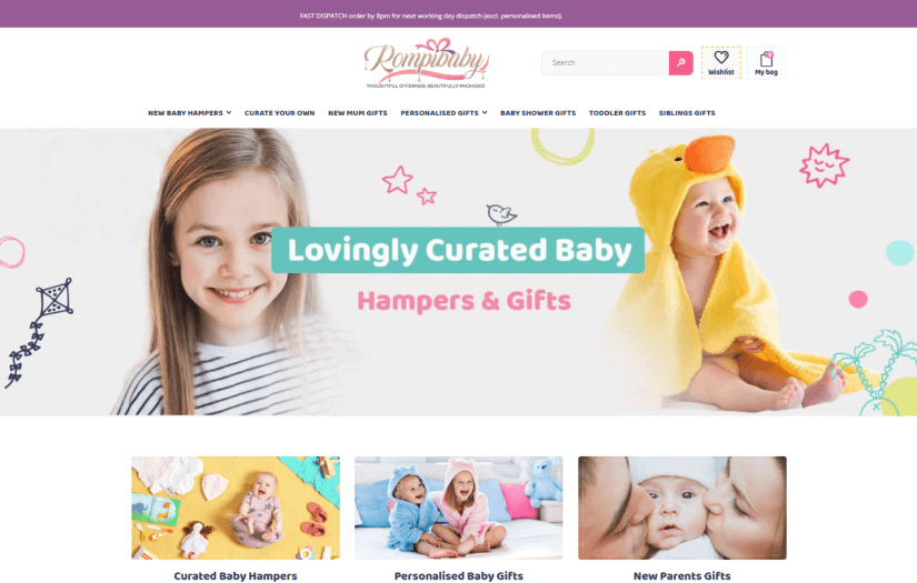 RompiBaby Retail Commerce Website screenshot 2
