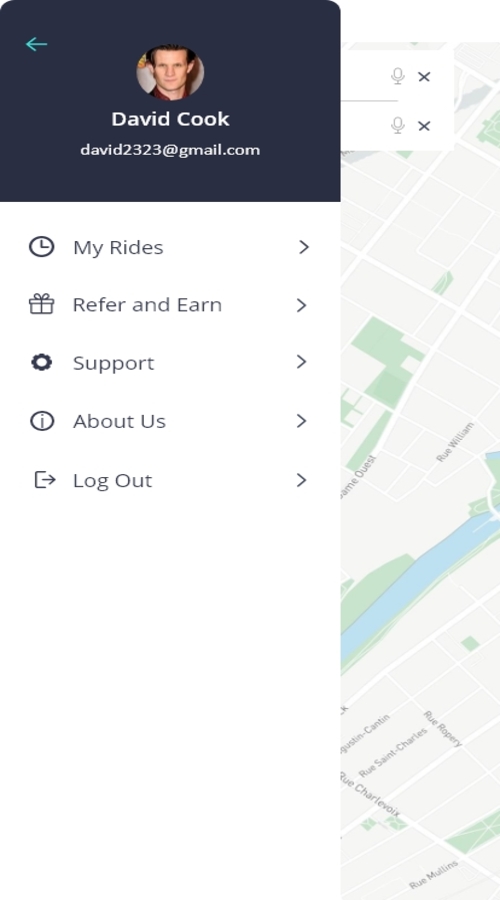 Uber Like App screenshot 2