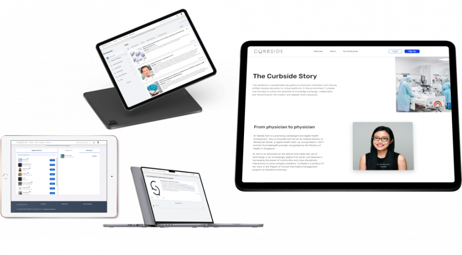 Networking Hub for Medical Professionals - Curbside screenshot 1