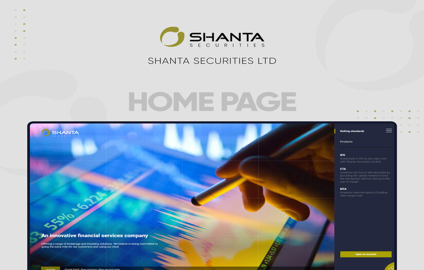 Shanta Securities Limited Web Portal Development screenshot 1