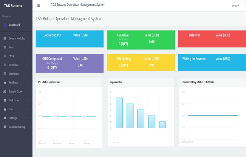 T&S Buttons Custom Software Development screenshot 1