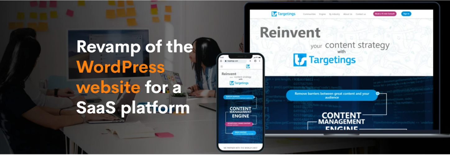 Revamp of the WordPress website for a SaaS screenshot 1