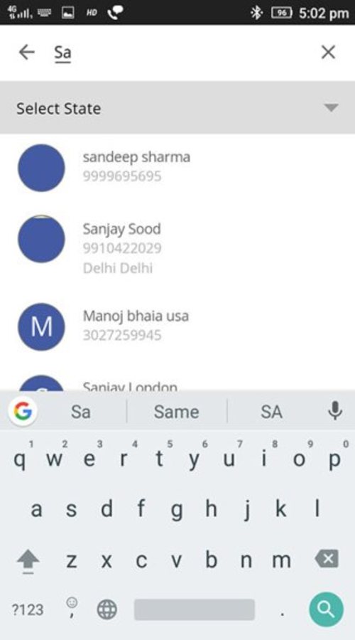 White pages India screenshot 2