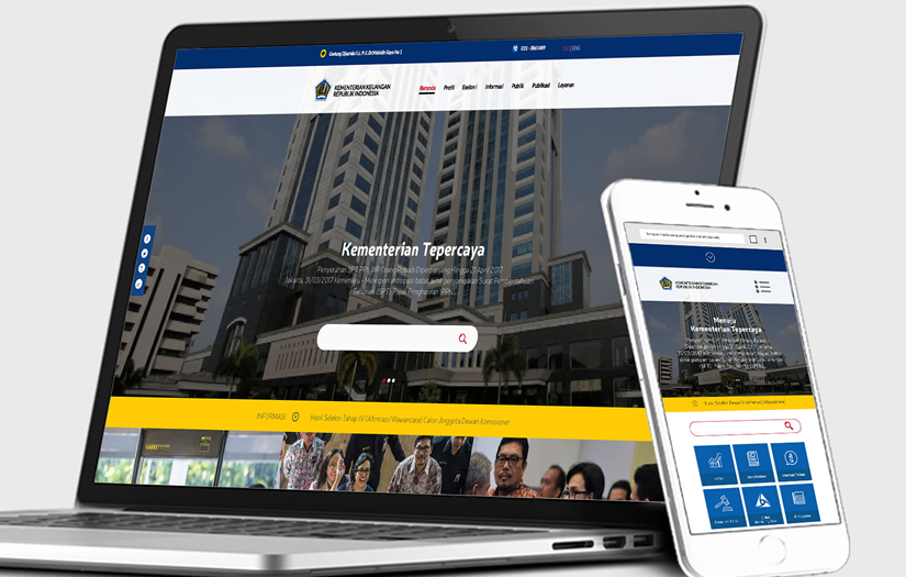 Ministry of Finance Indonesia - Kementerian Keuangan Republik Indonesia (Website Design & Development Project) screenshot 1