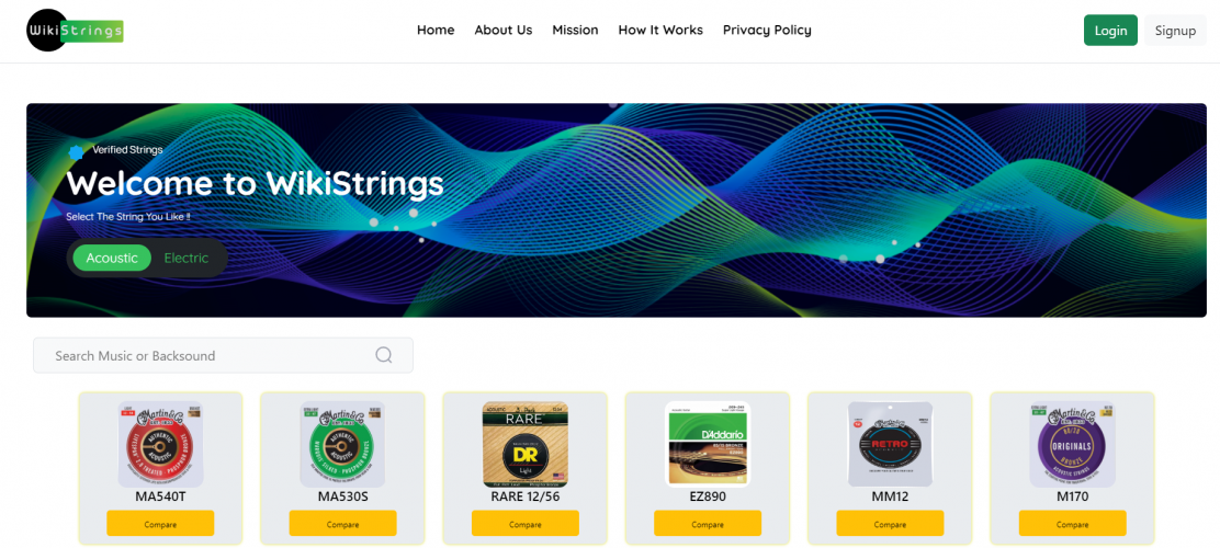 WikiStrings - Web App Development screenshot 1