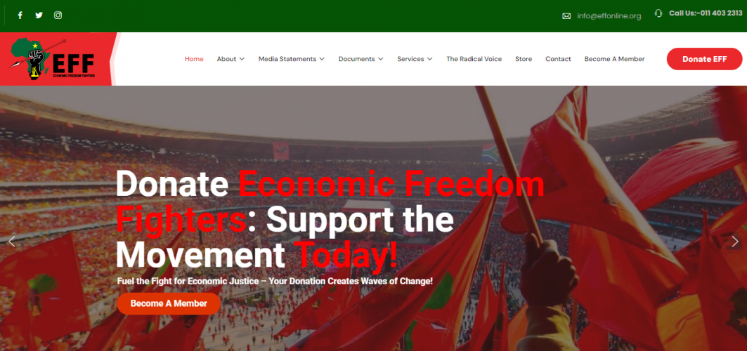 The Economic Freedom Fighters (EFF) screenshot 1
