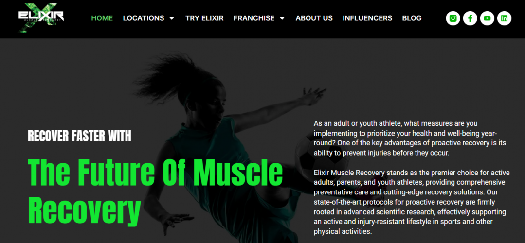 Elixir Muscle Recovery screenshot 1