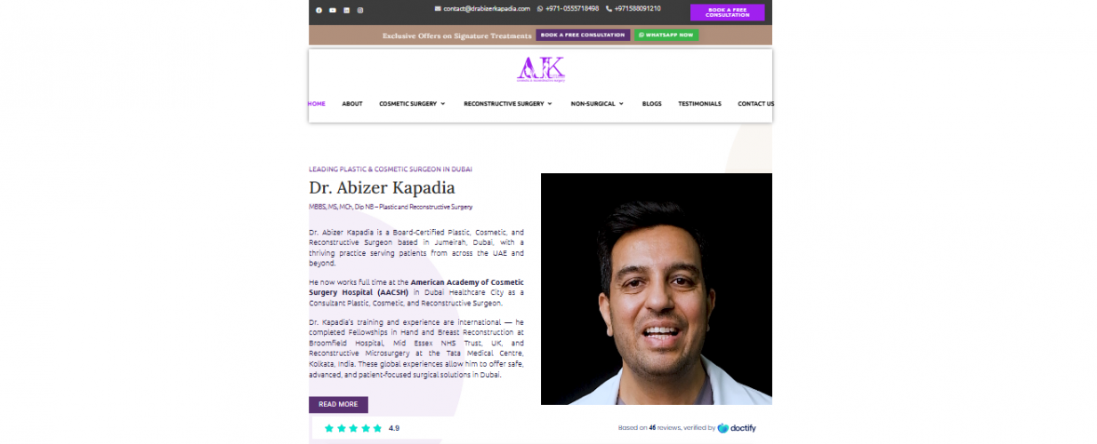Dr. Abizer Kapadia Clinic screenshot 1