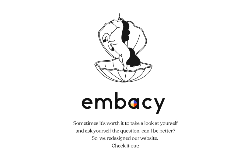Embacy: Website Redesign screenshot 1