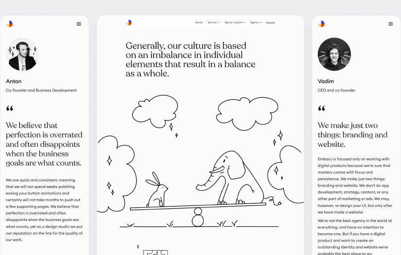 Embacy: Website Redesign screenshot 2