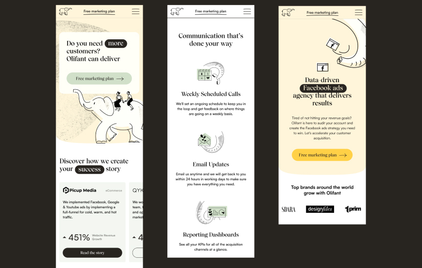 Olifant: Brand Identity & Web screenshot 5