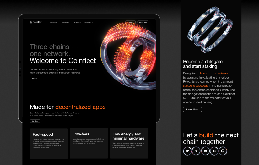 Coinflect: Brand identity & Website screenshot 1