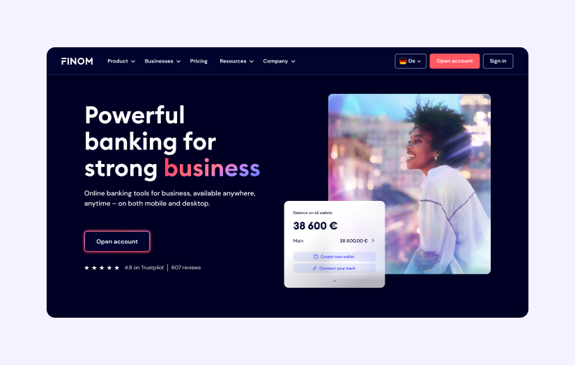 Finom: Brand Identity & Website screenshot 1