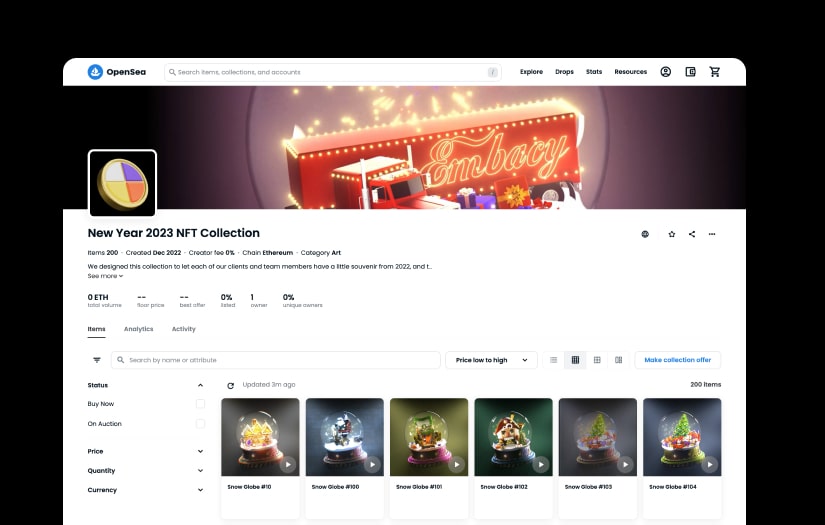 Happy New Year 2023 NFT Collection screenshot 2