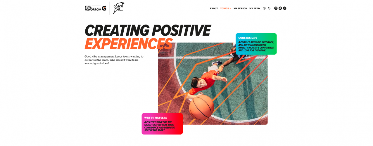 Gatorade Coach Hub by Uinno & Userkind screenshot 1