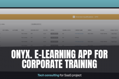 Onyx. e-Learning app for corporate training