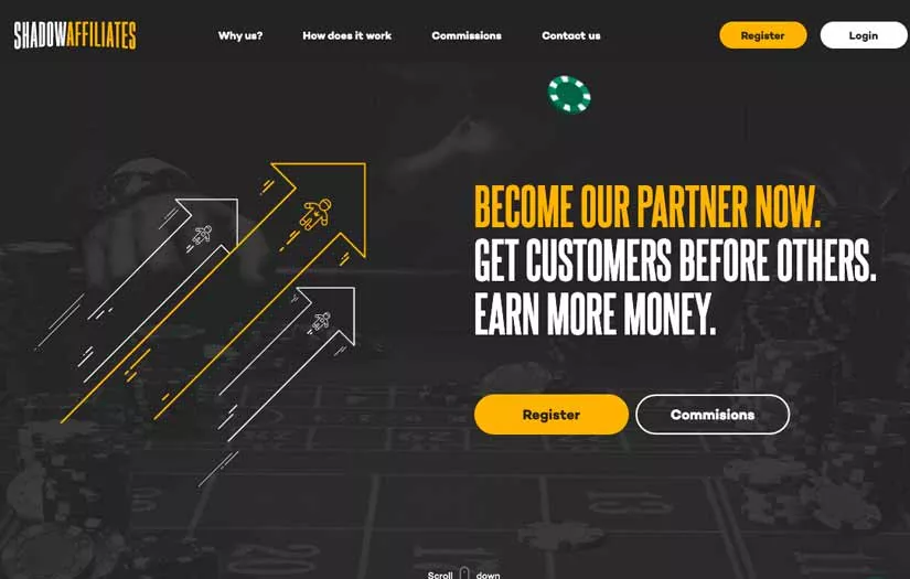 Affiliate platform - ShadowAffiliates screenshot 1