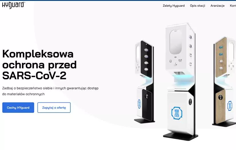 Web development & design - HyGuard.pl screenshot 1