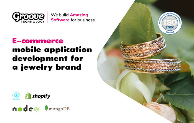 E-commerce mobile application development for a jewelry brand screenshot 1