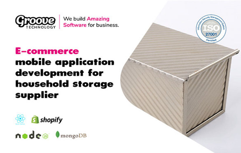 E-commerce mobile application development for household storage supplier screenshot 1