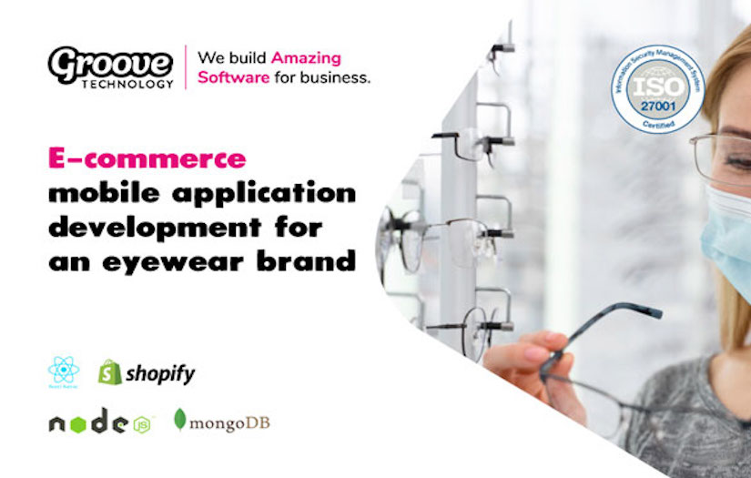 E-commerce mobile application development for an eyewear brand screenshot 1