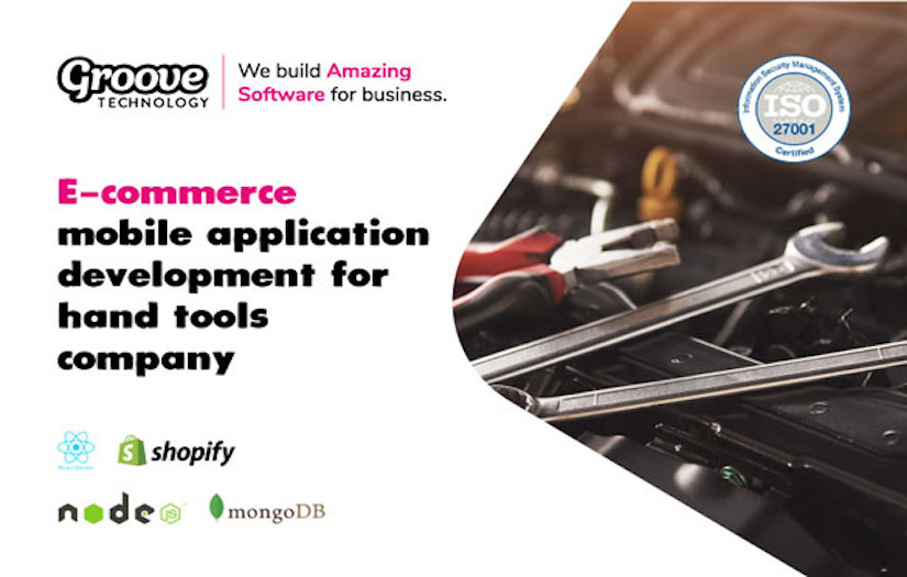 E-commerce mobile application development for hand tools company screenshot 1